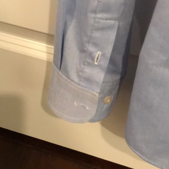 Boys Tommy Blue Dress Shirt - Picture 6 of 8